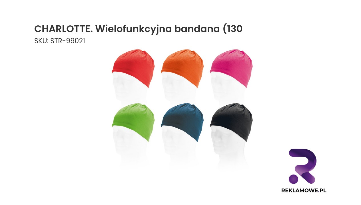 CHARLOTTE. Wielofunkcyjna bandana (130 g/m²) CHARLOTTE wielofunkcyjna bandana 130