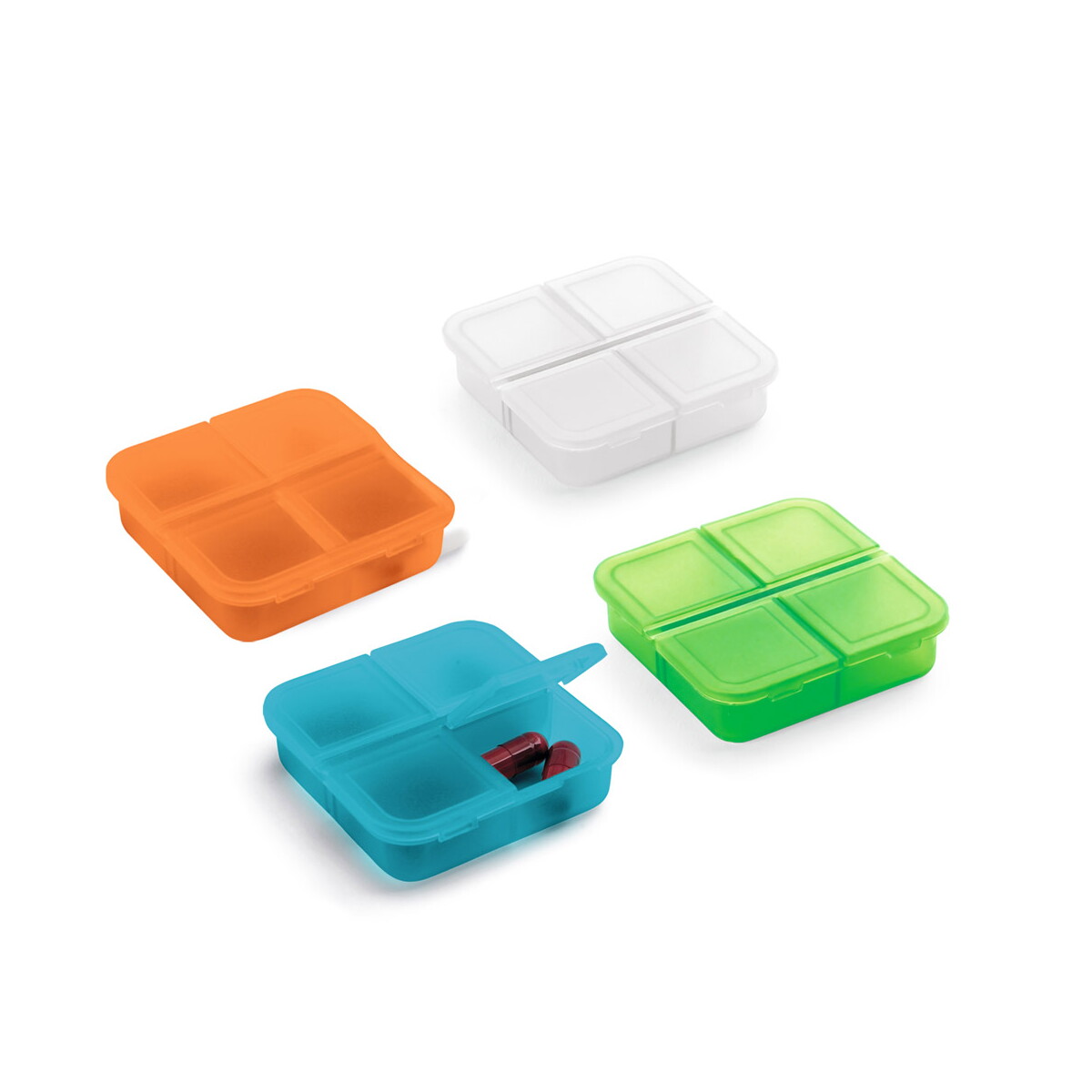 ROBERTS. Pudełko na tabletki z 4 przegródkami 94306_set